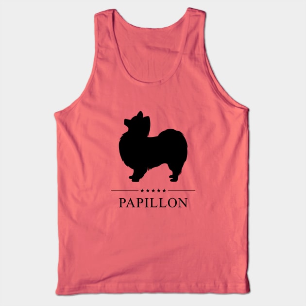 Papillon Black Silhouette Tank Top by millersye